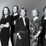 The 11 award-winning female photojournalists who are featured in National Geographic's exhibition “Women of Vision: National Geographic Photographers on Assignment,” which opened at the National Geographic Museum on Thursday, Oct. 10.  From left: Erika Larsen, Kitra Cahana, Jodi Cobb, Amy Toensing, Carolyn Drake, Beverly Joubert, Stephanie Sinclair, Diane Cook, Lynn Johnson, Maggie Steber and Lynsey Addario.

Photo credit: Mark Thiessen/National Geographic